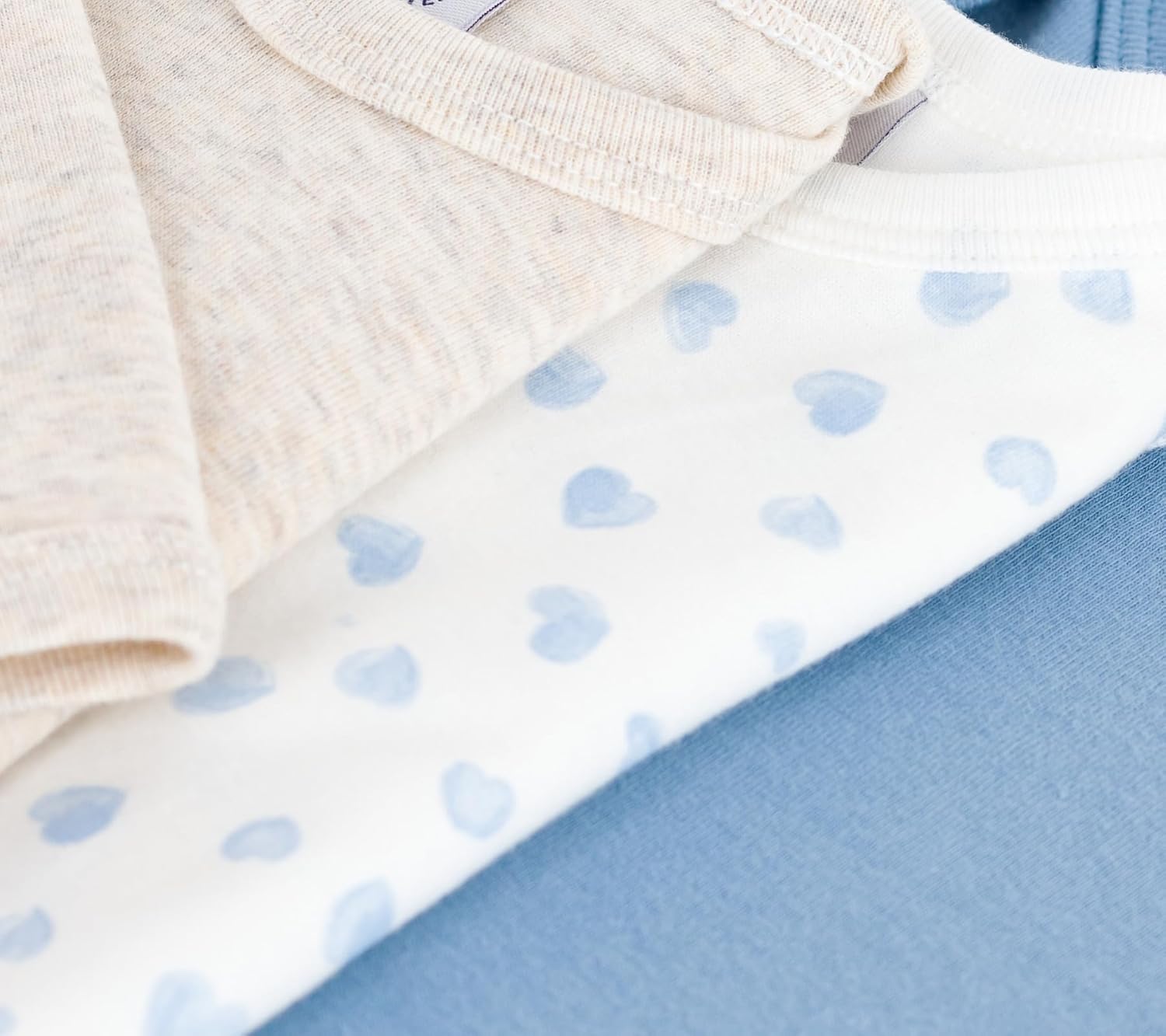 Thumbnail 2 de Petit Bateau A0eay : lot de 3 sous-vêtements bébé mixte en body croisé