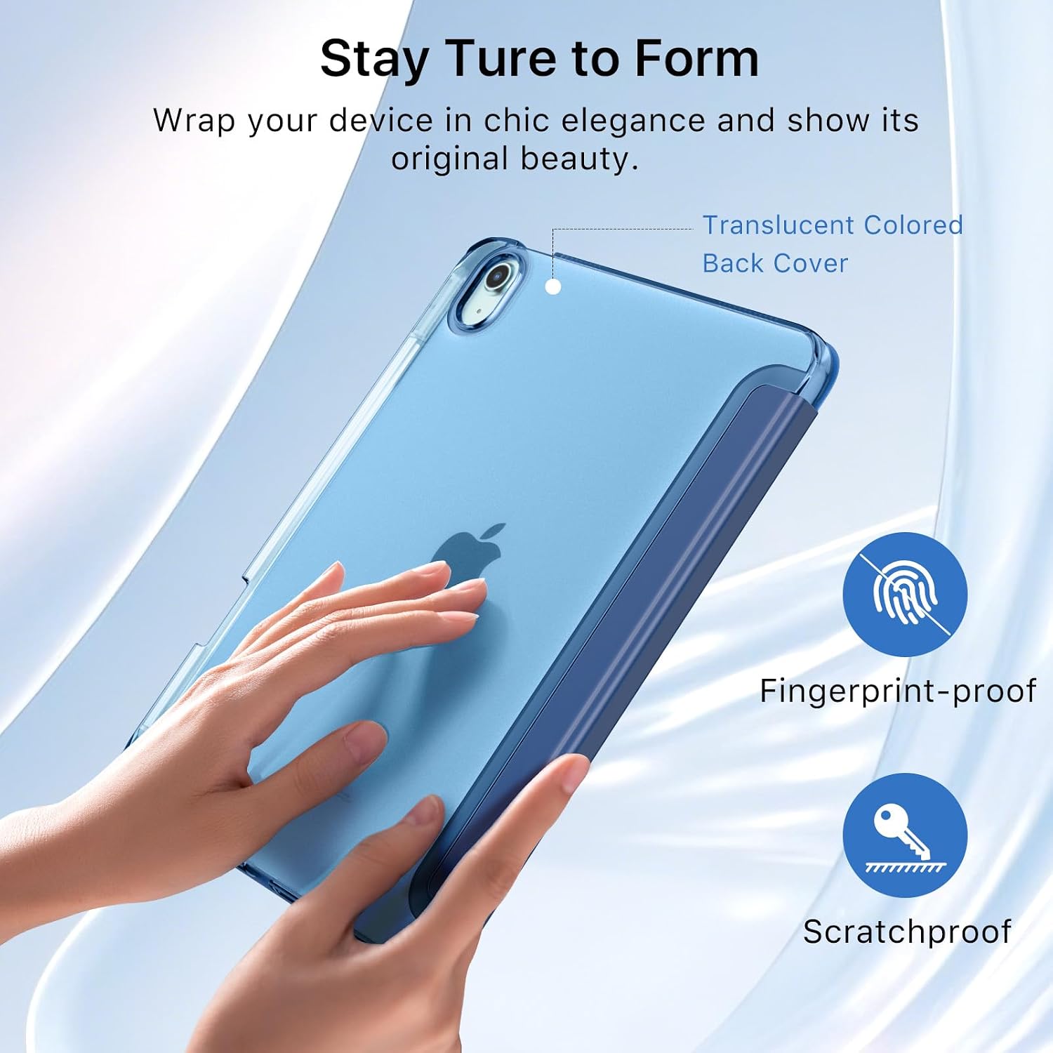 Thumbnail 4 de MoKo Cover per iPad Air 11" M4/M3/M2 con Portapenna – Blu Marino