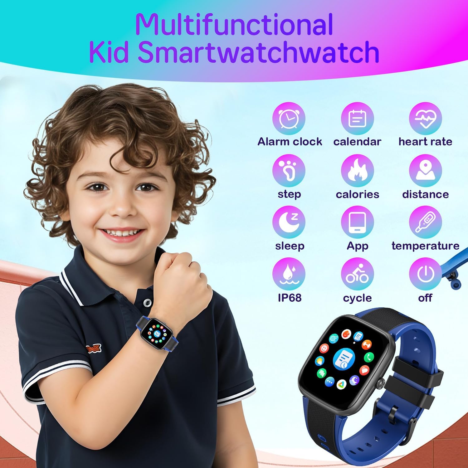 Detalle de Smartwatch Bambini 1.75 pollici con attività