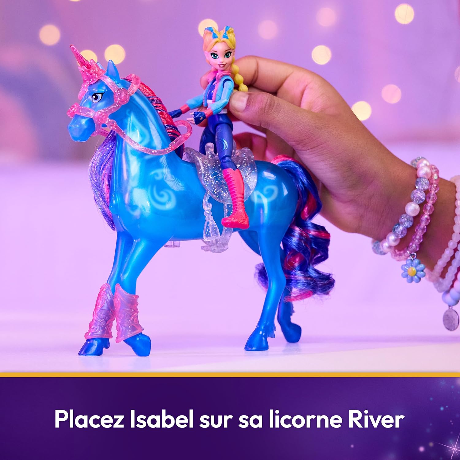 Thumbnail 6 de Unicorn Academy – L’École des Licornes : playset interactif River & Isabel, licorne lumineuse et poupée à collectionner