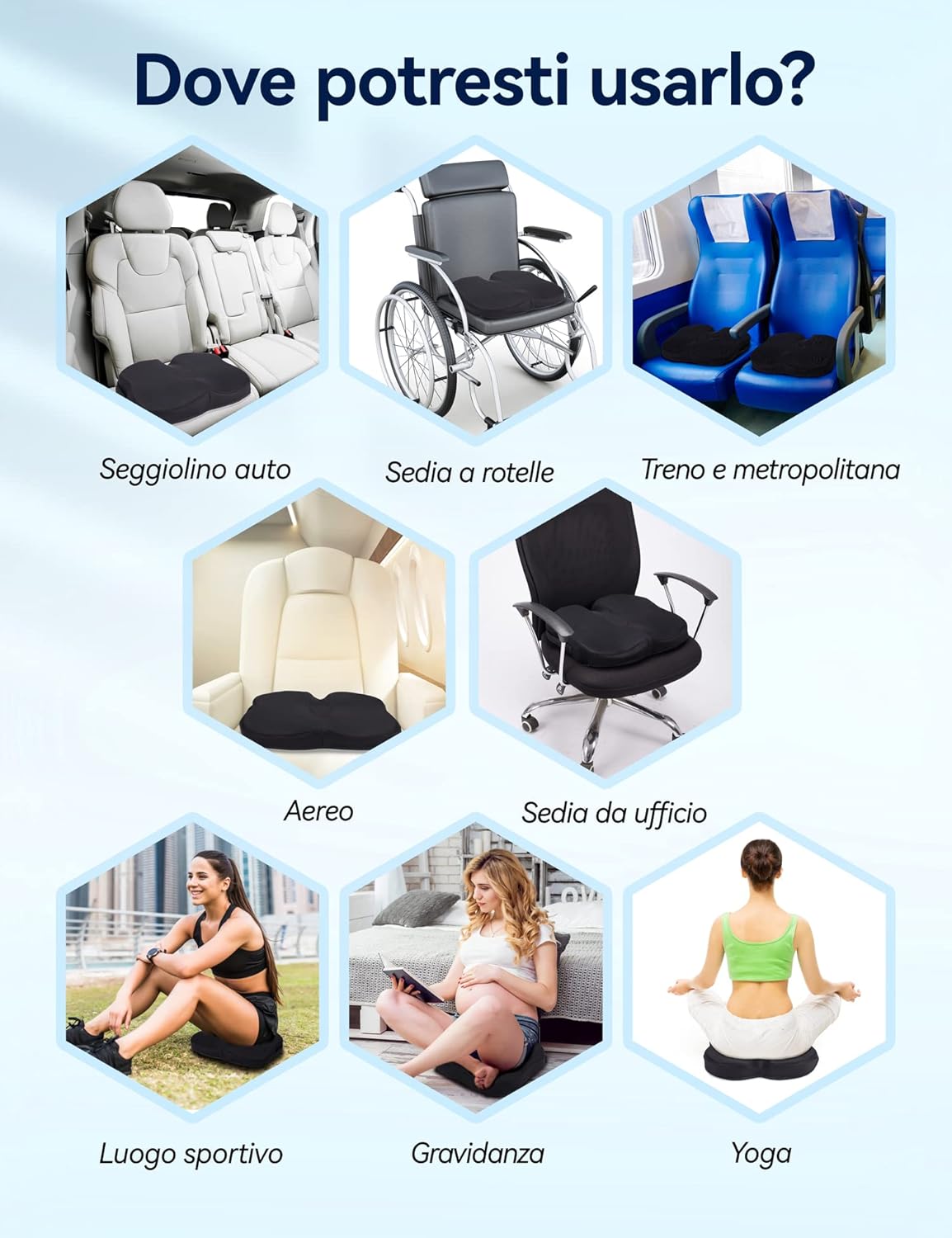Thumbnail 5 de Travel Ease Cuscino Ergonomico 44x38x7 cm
