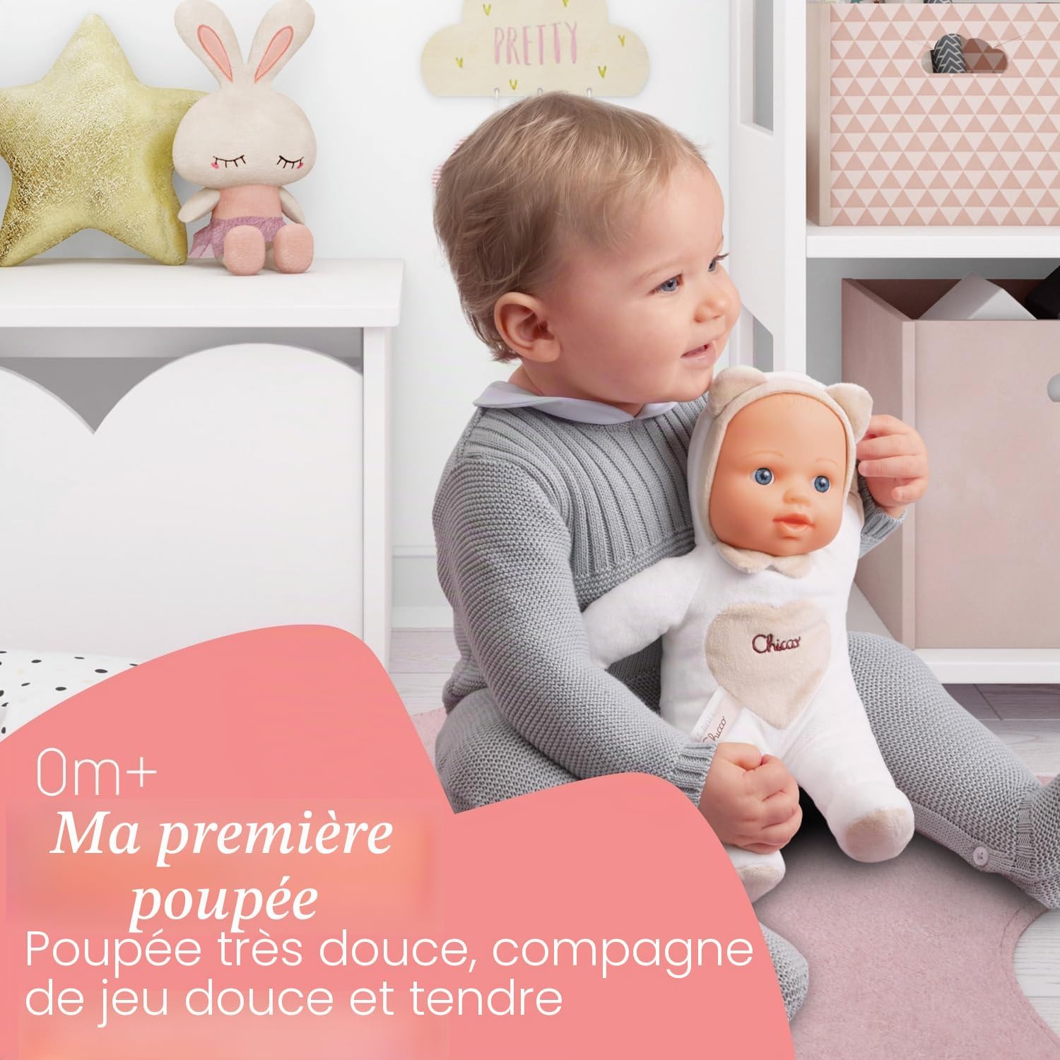 Thumbnail 1 de Chicco Ma Première Poupée, cœur Doux pour la Dentition — légère, lavable en machine dès 0 mois