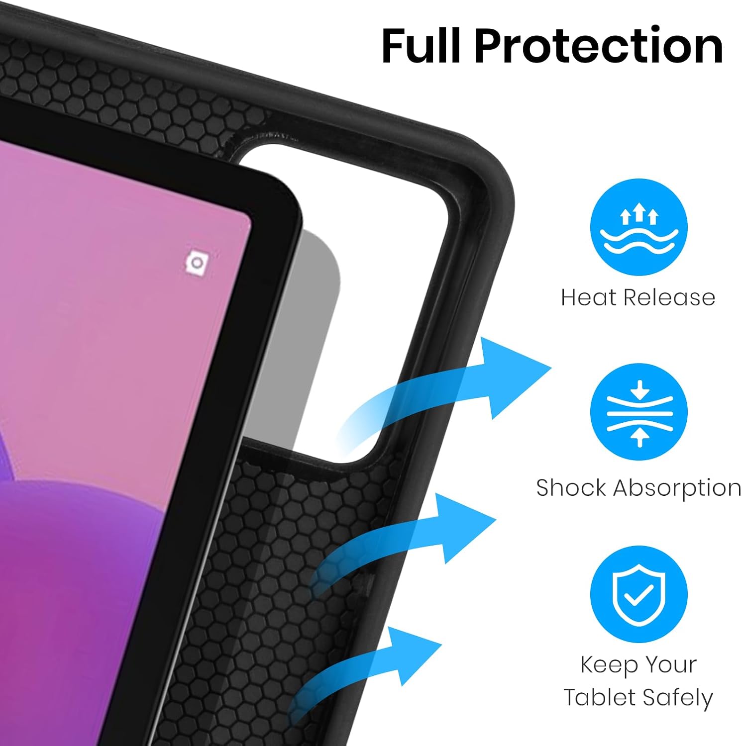 Detalle 2 de KTOITION Lenovo Idea Tab 11 2025 Keyboard Case, Detachable UK QWERTY