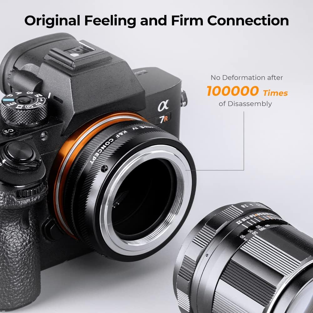 Thumbnail 3 de K&F CONCEPT Lens Mount Adapter M42-NEX IV – M42-Objektive manuell an Sony E Mount nutzen