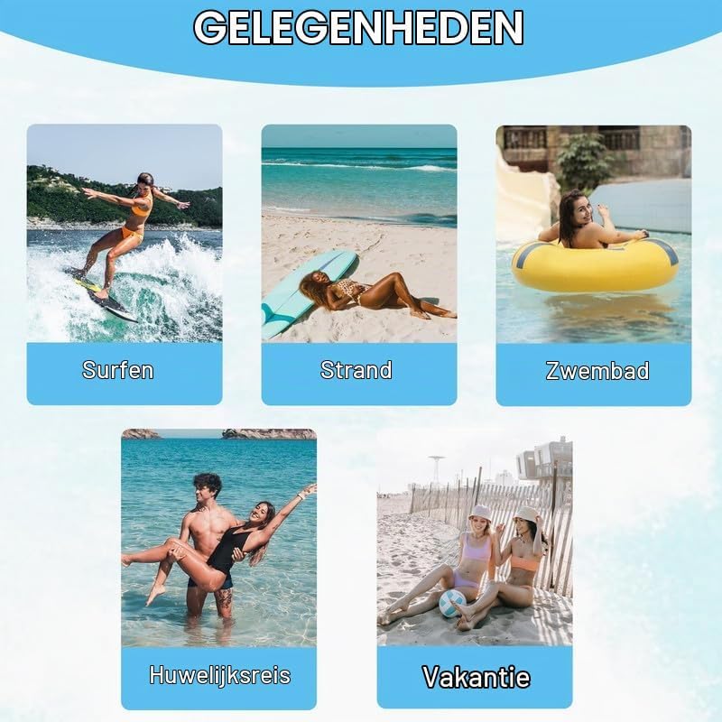 Thumbnail 4 de JASAMBAC 3-delige tankini voor dames met tanktop, bikinitop en short