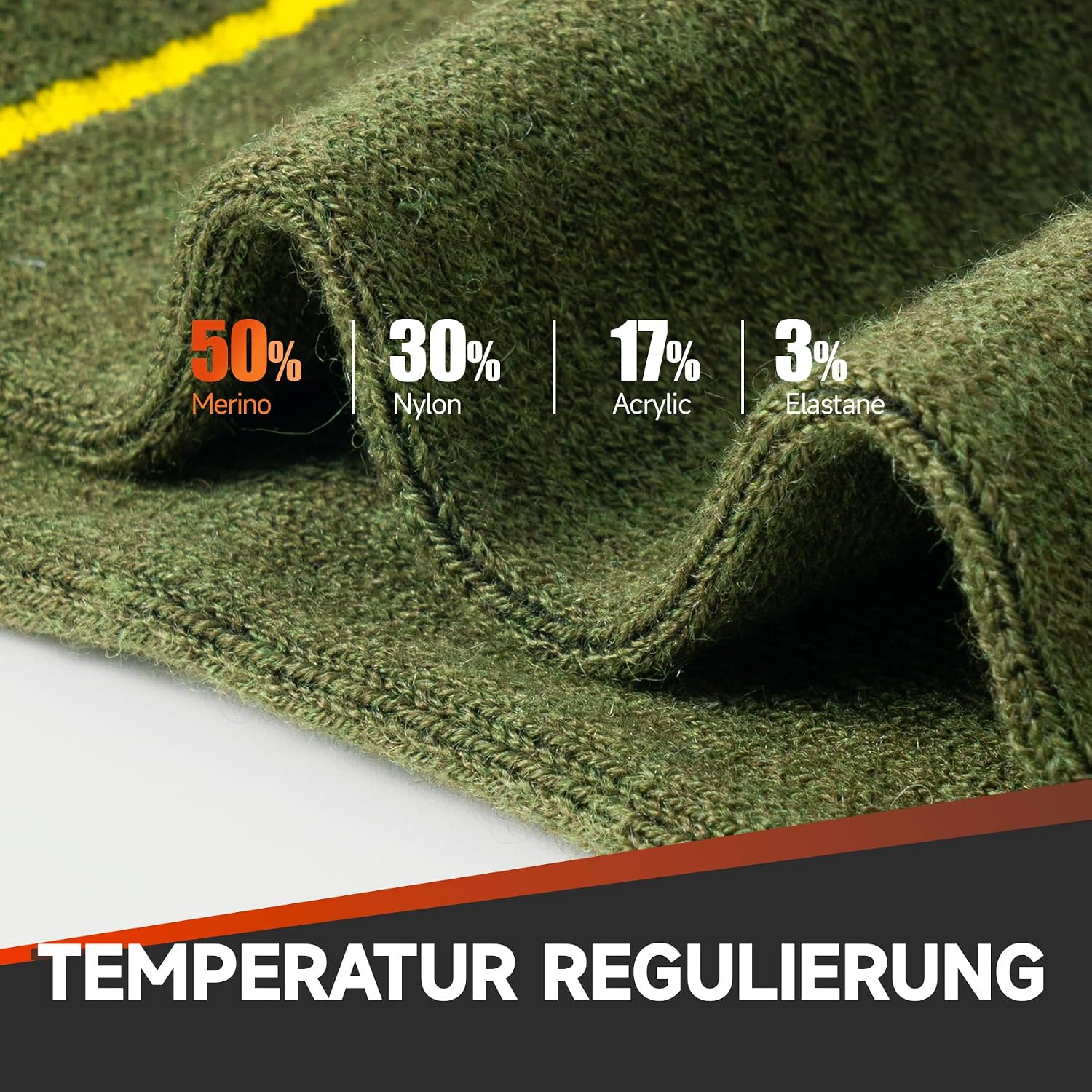 Thumbnail 3 de Alaplus Hiking Socks (merino wool) – cushioned breathable crew socks, 3 pairs