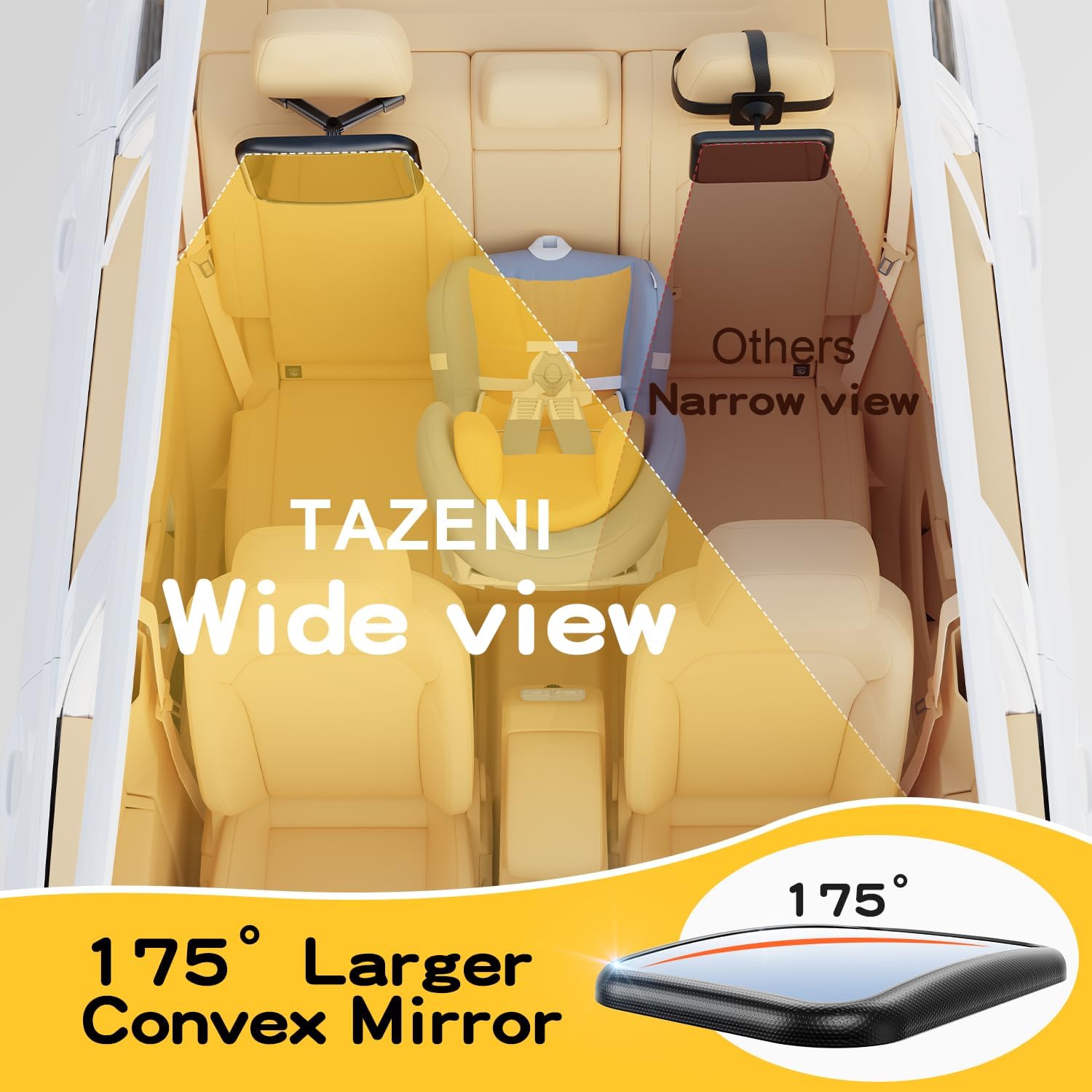 Thumbnail 4 de TAZENI baby car mirror, 360°
