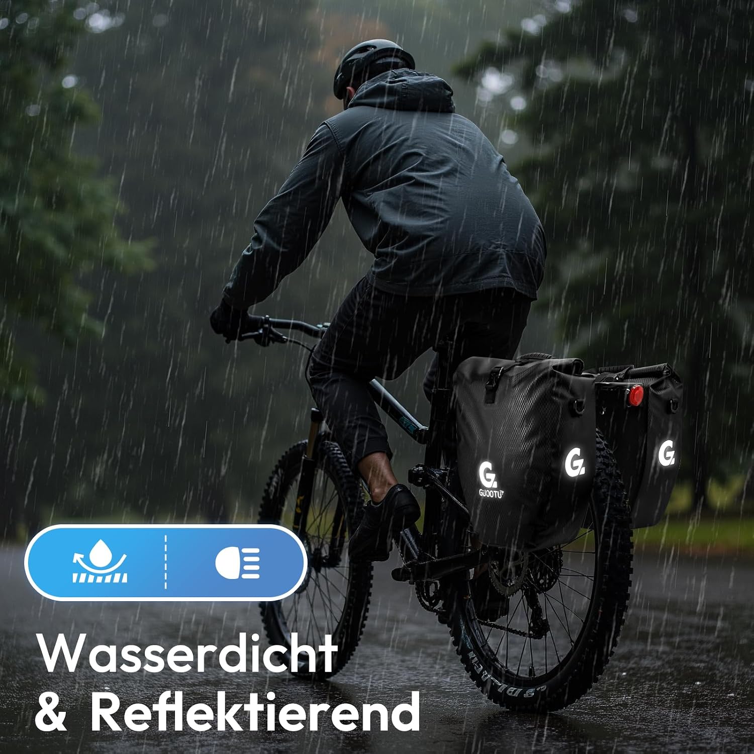 Thumbnail 2 de GUOOTU 2er Set Gepäckträgertaschen 40L