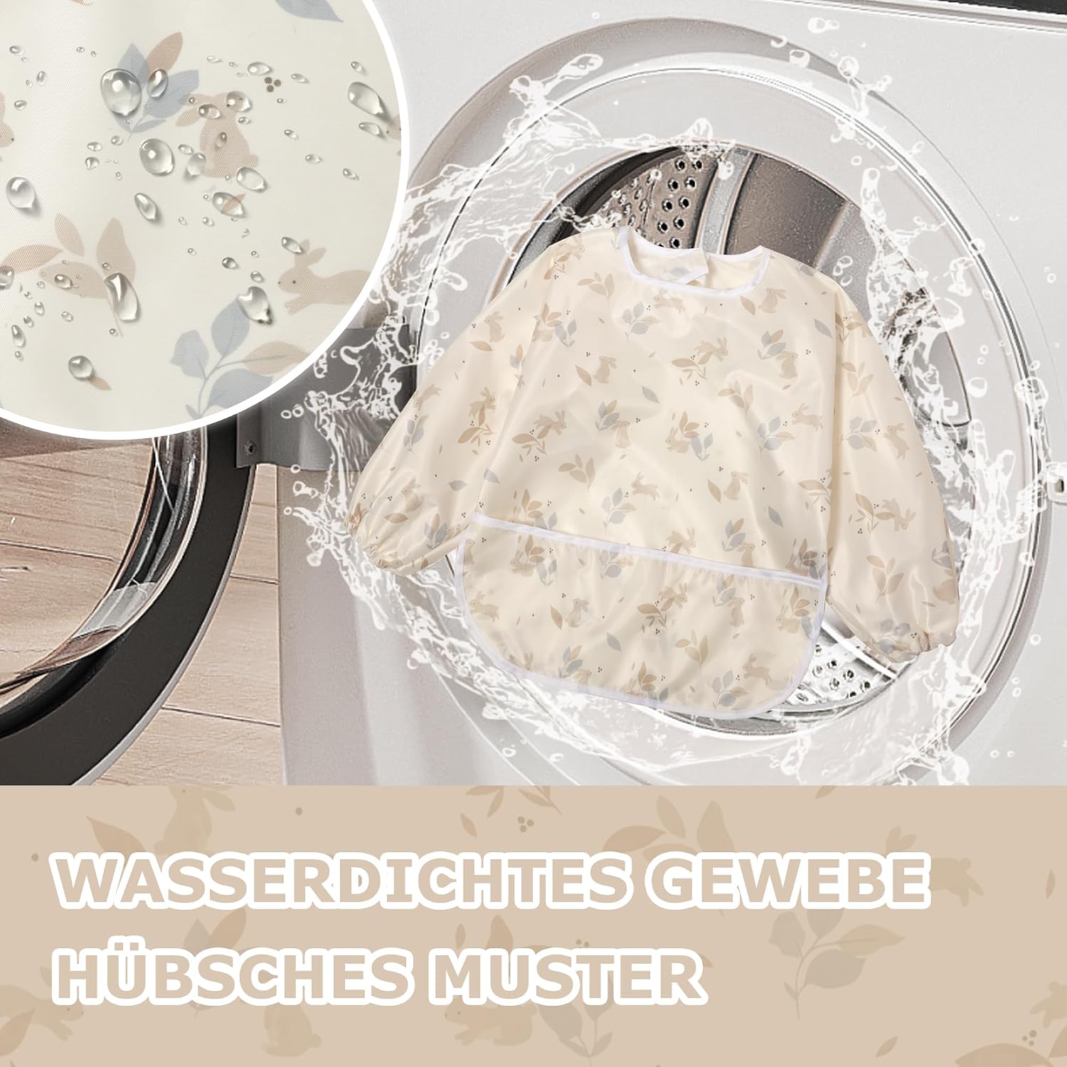 Detalle 2 de Little Dimsum Lätzchen mit Ärmeln 2er-Pack