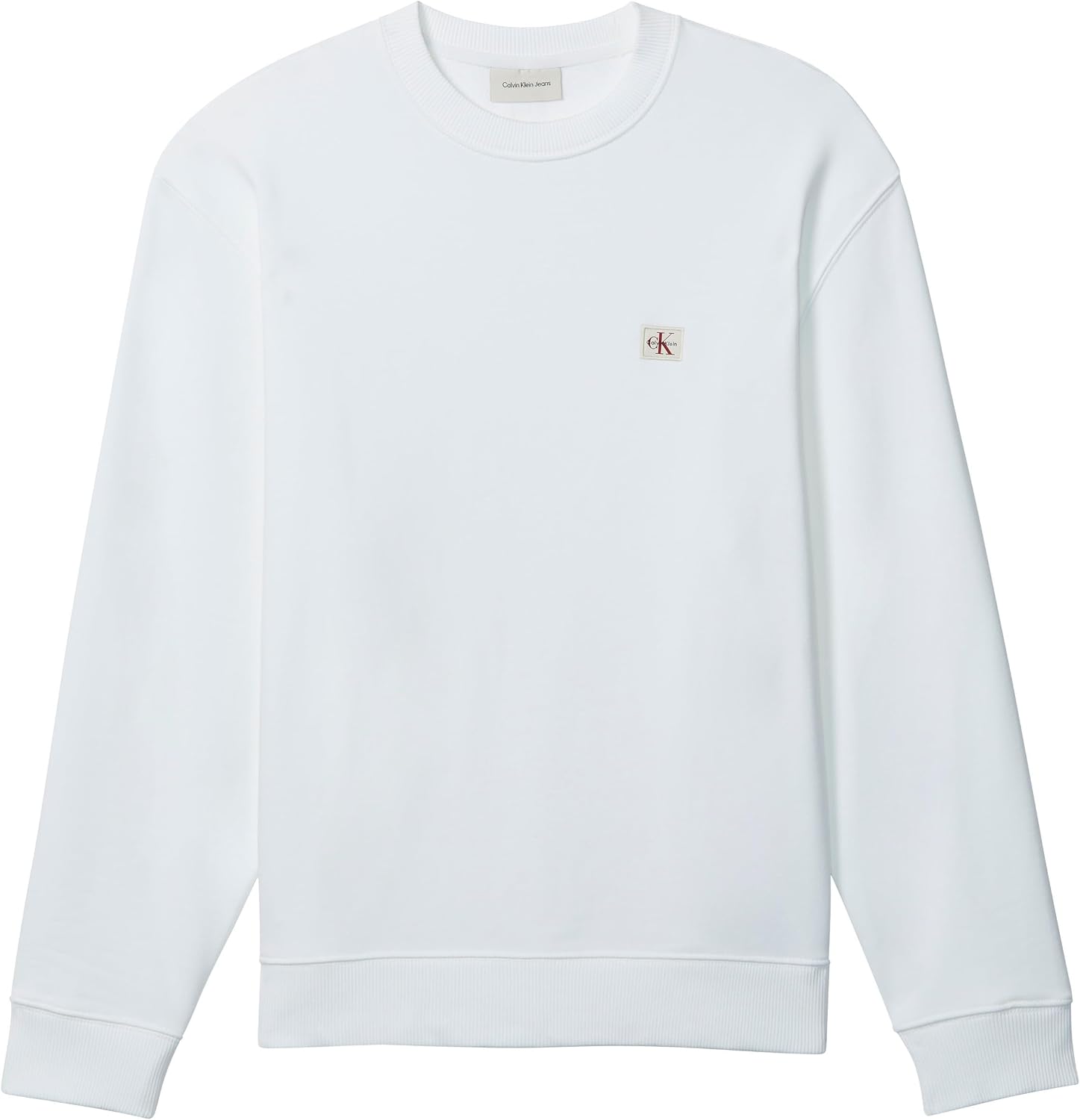 Detalle de Calvin Klein Uomo felpa Terry Badge 92% cotone