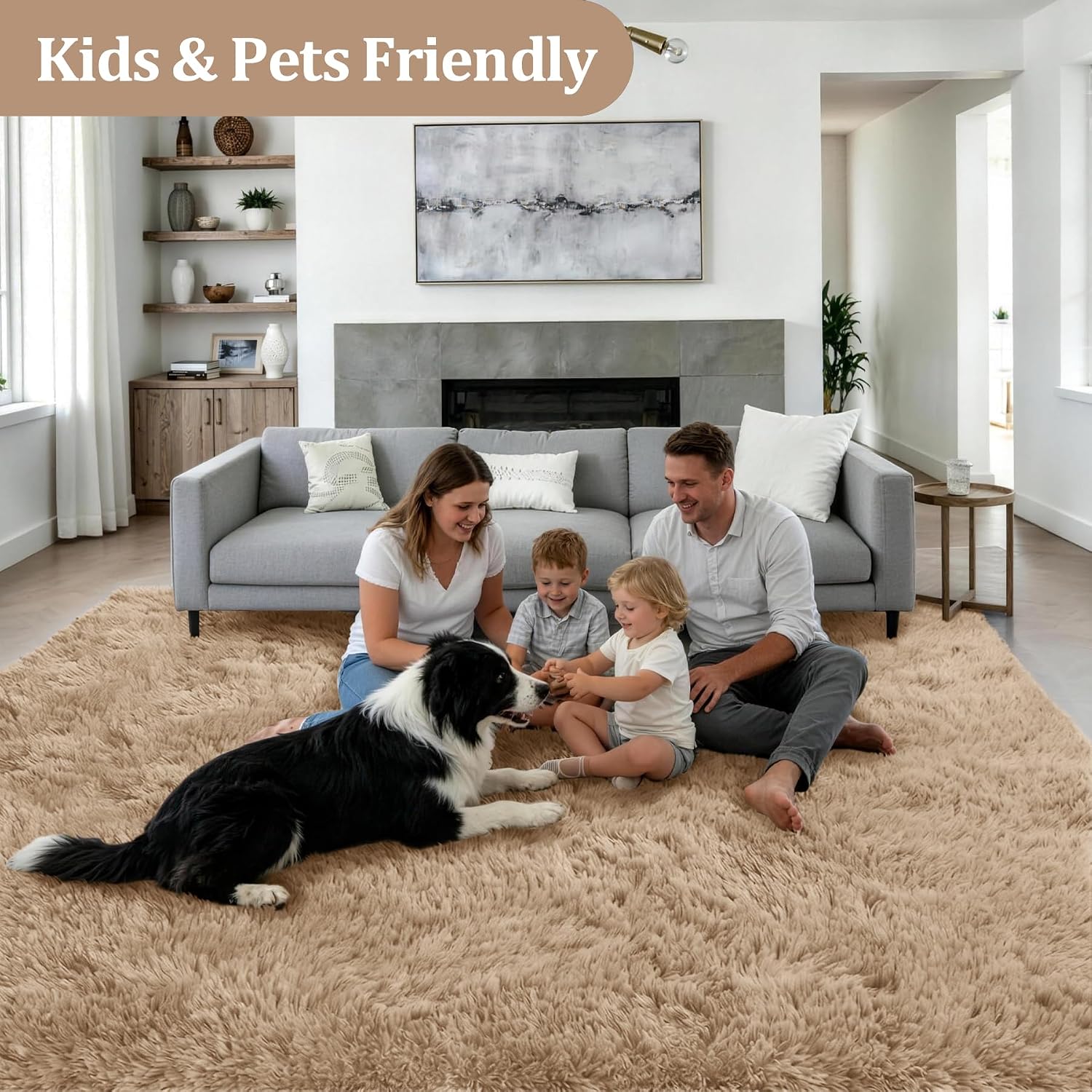 Detalle de 8x10 Ultra Soft Shag Rug for Living Room & Bedroom