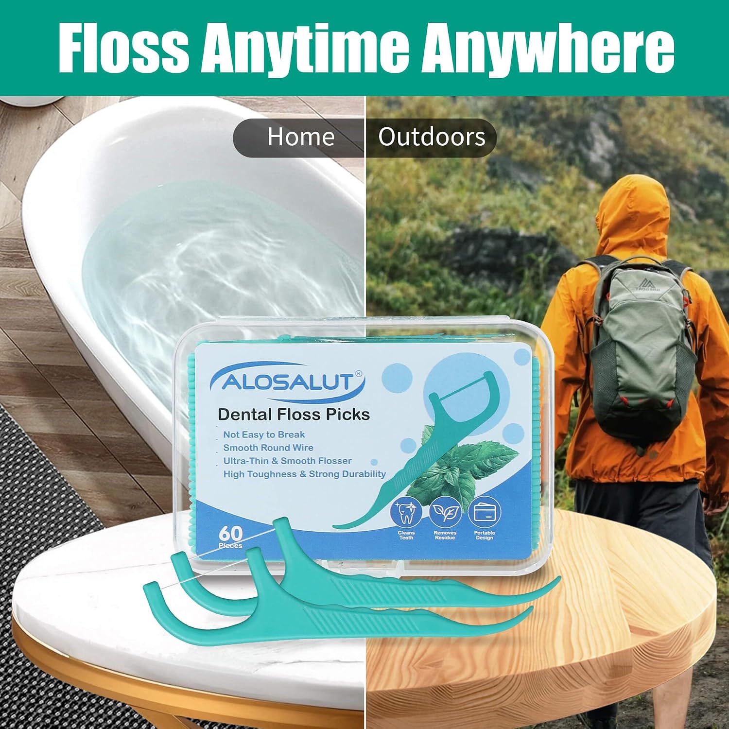 Detalle 1 de Alosalut Alosalut 480 floss picks