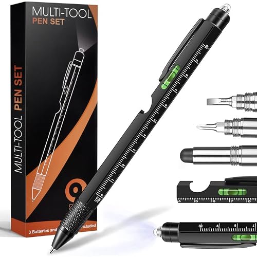 Detalle de 9 in 1 Multi Tool Pen for Dad – Fathers Day Tool Gift from Daughter & Son