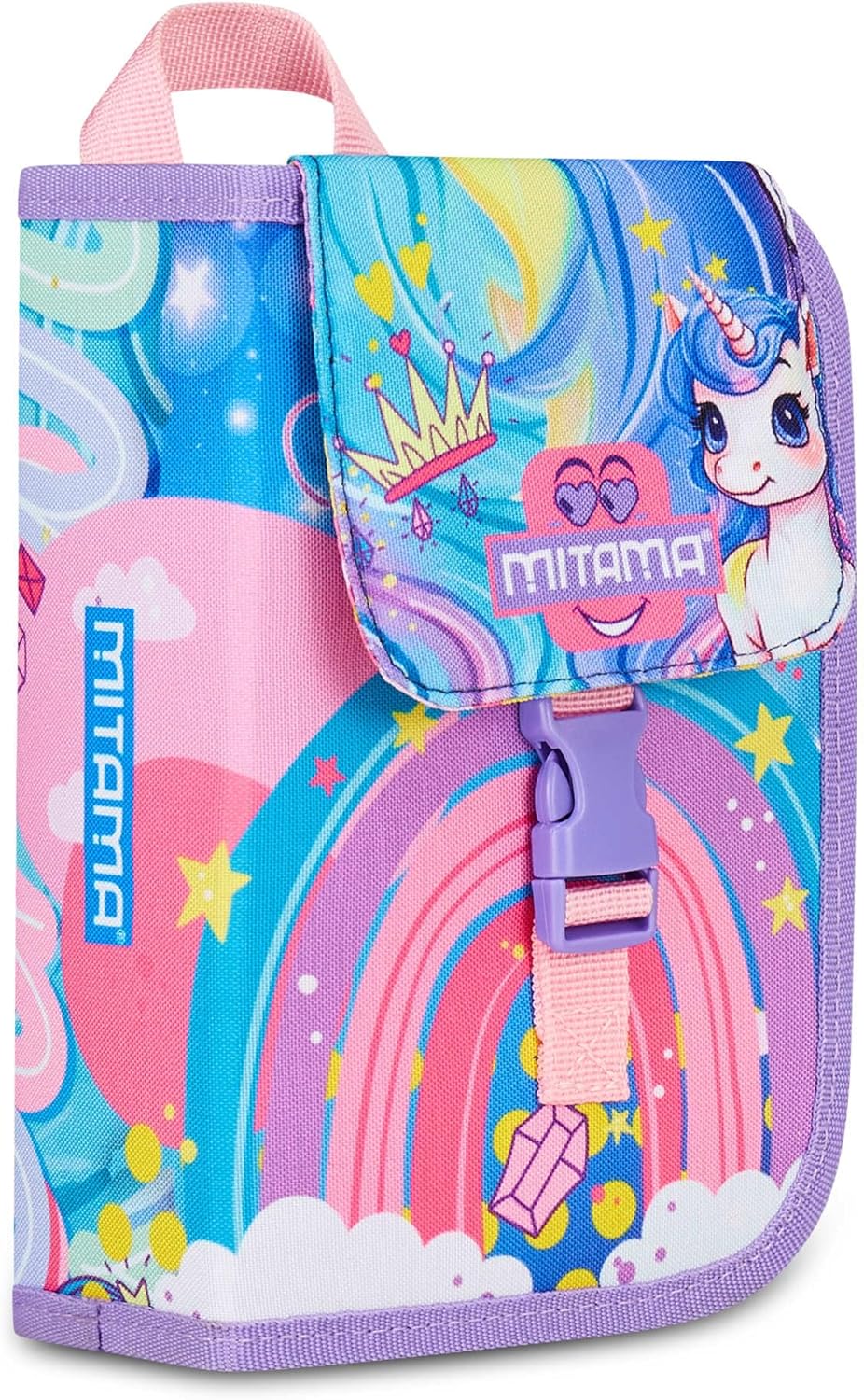 Thumbnail 2 de Mitama Trousse Scolaire 4 Fermetures éclair – Lilas, triple compartiment et contenu pédagogique