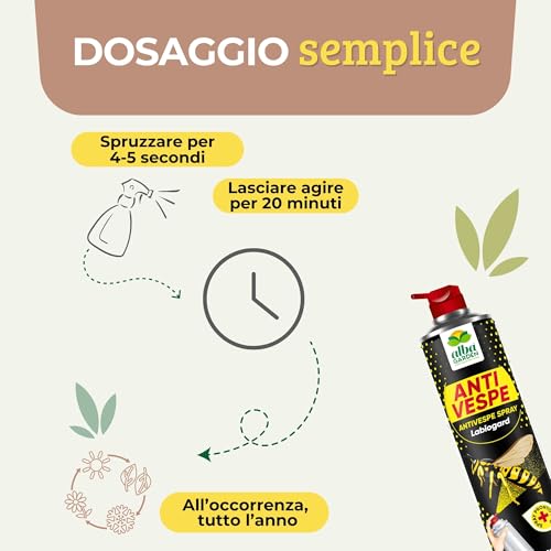 Thumbnail 2 de Albagarden Spray Insetticida Vespe e Calabroni Lunga Gittata MAXI – protezione efficace per esterni