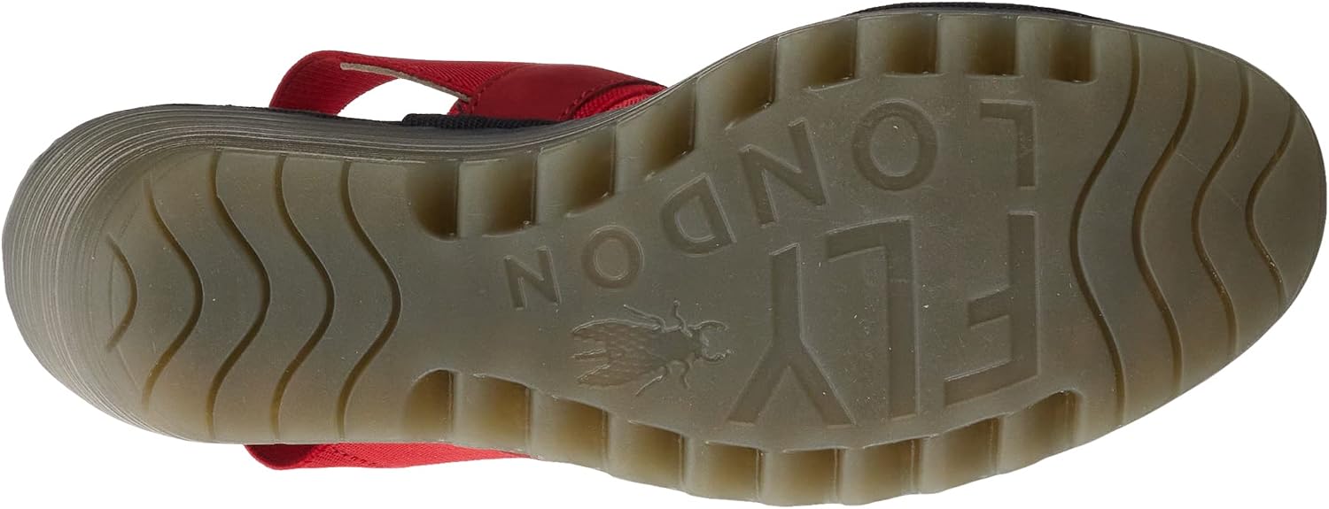 Detalle de Fly London Damen Yaco416fly Sandale – Komfort trifft Alltagslook