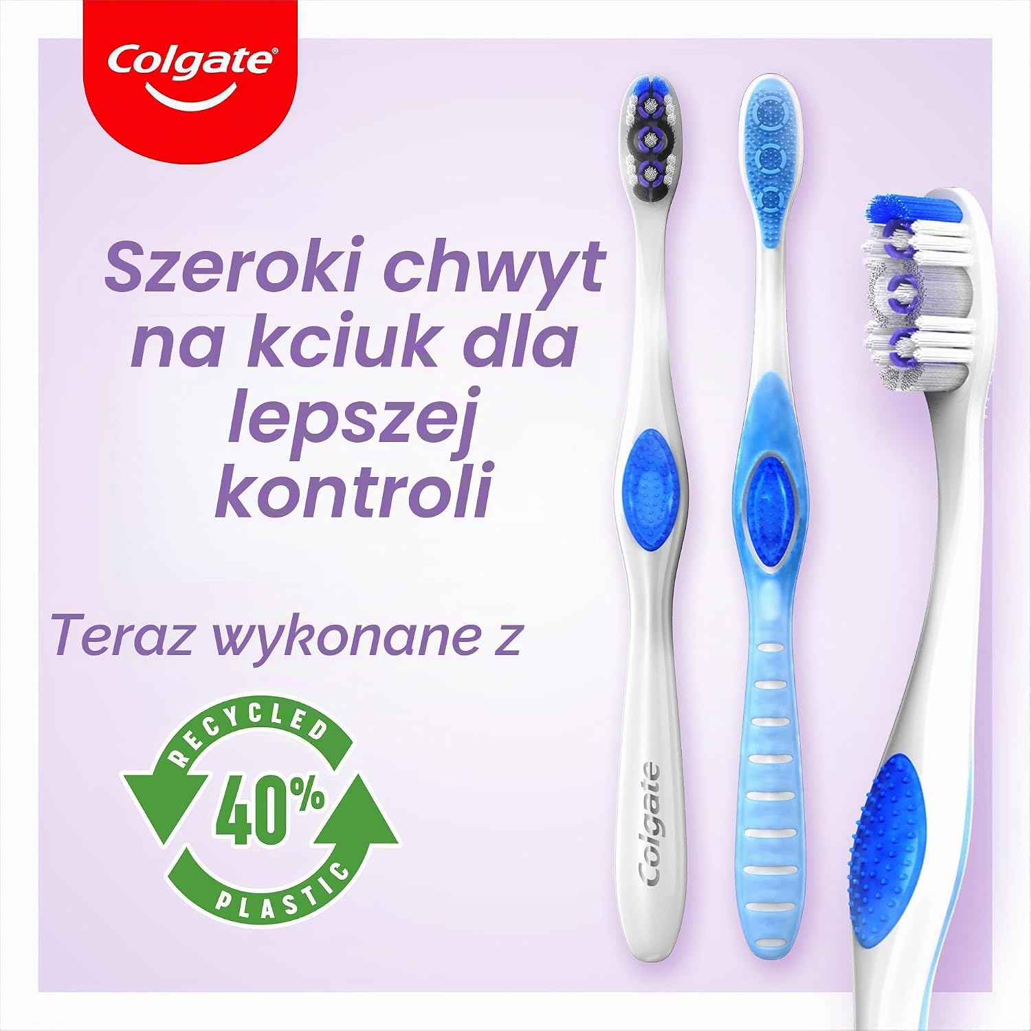 Detalle de Colgate 360 Sensitive Extra Soft – bardzo miękka szczoteczka ręczna z czyścikiem języka