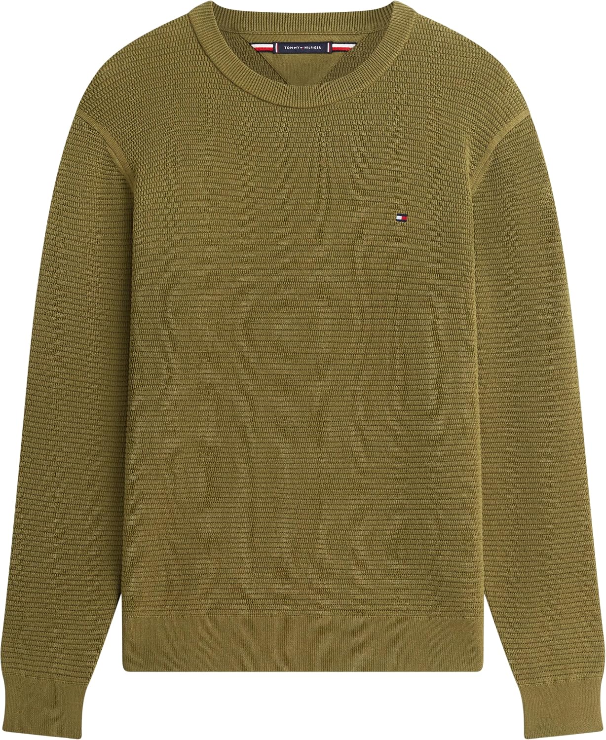 Detalle de Tommy Hilfiger Seasonal Structure Crew Neck MW0MW42799 maglione da uomo (confezione singola)