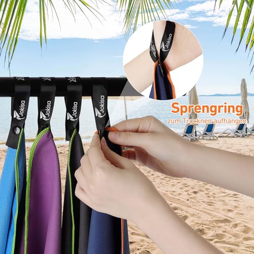 Thumbnail 3 de Jokisa Mikrofaser Handtuch-Set 2 Stück (180x90 cm + 100x50 cm) – Schnell trocknend, vielseitig einsetzbar