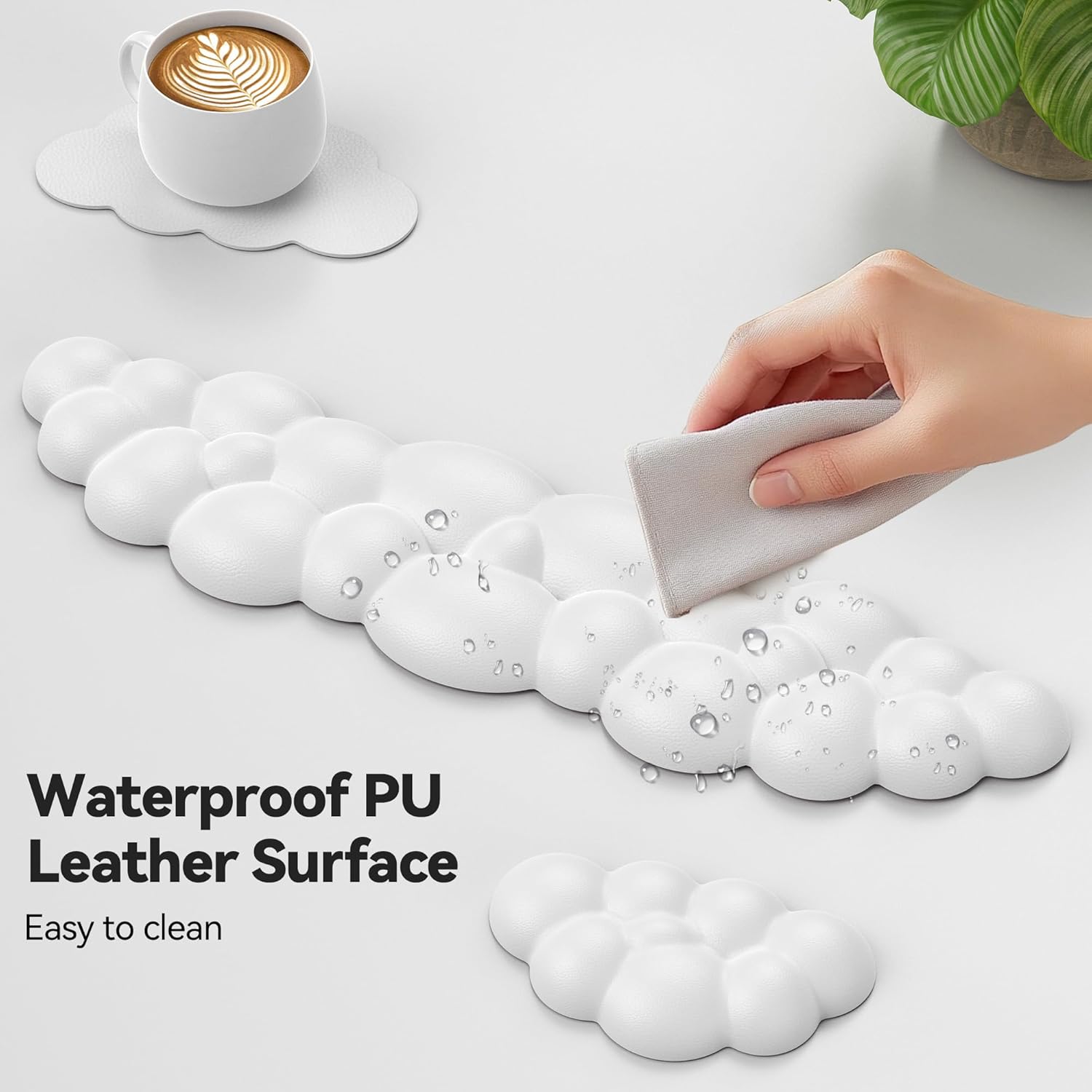 Thumbnail 4 de TECKNET Cloud Wrist Rest Set