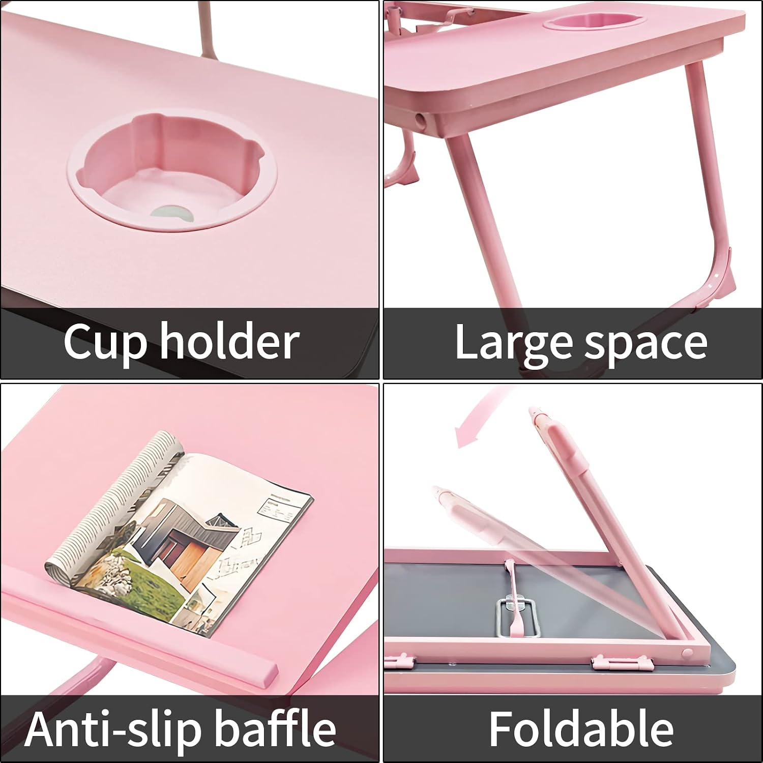 Thumbnail 6 de SAVING SPACES Laptop Desk with Foldable Legs in Blue