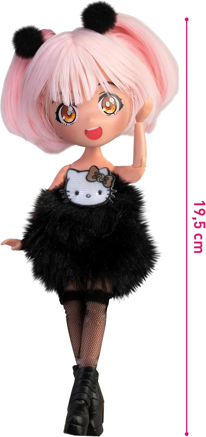 Thumbnail 1 de Hello Kitty Manga Doll Golden Diva (HKTF0200) – 19.5cm Japanese fashion figure with accessories