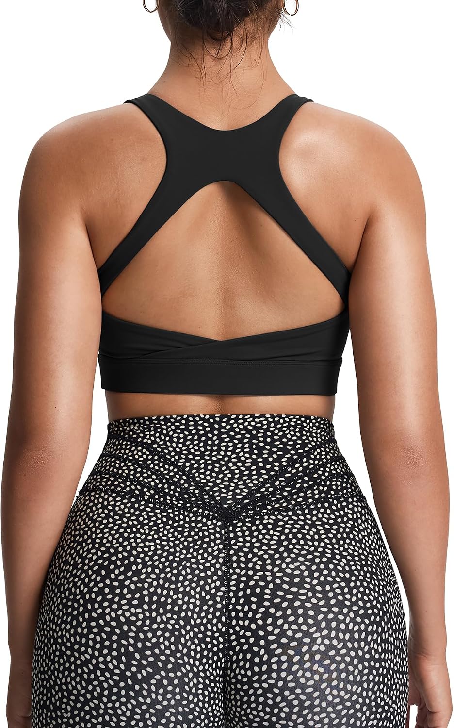 Detalle de Aoxjox Women's High Impact Sports Bra — Khloe Yoga Crop Tank