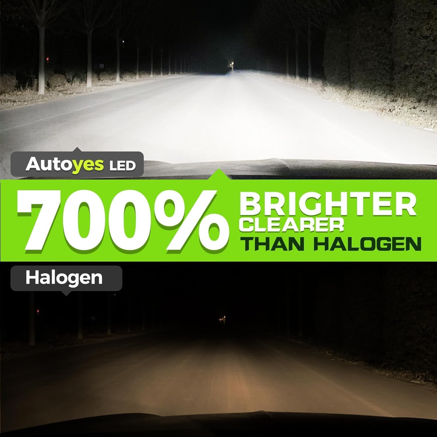 Thumbnail 3 de Autoyes H7/H1 LED Headlight Bulb (6500K) – Plug-and-play cool white upgrade with Canbus error-free support