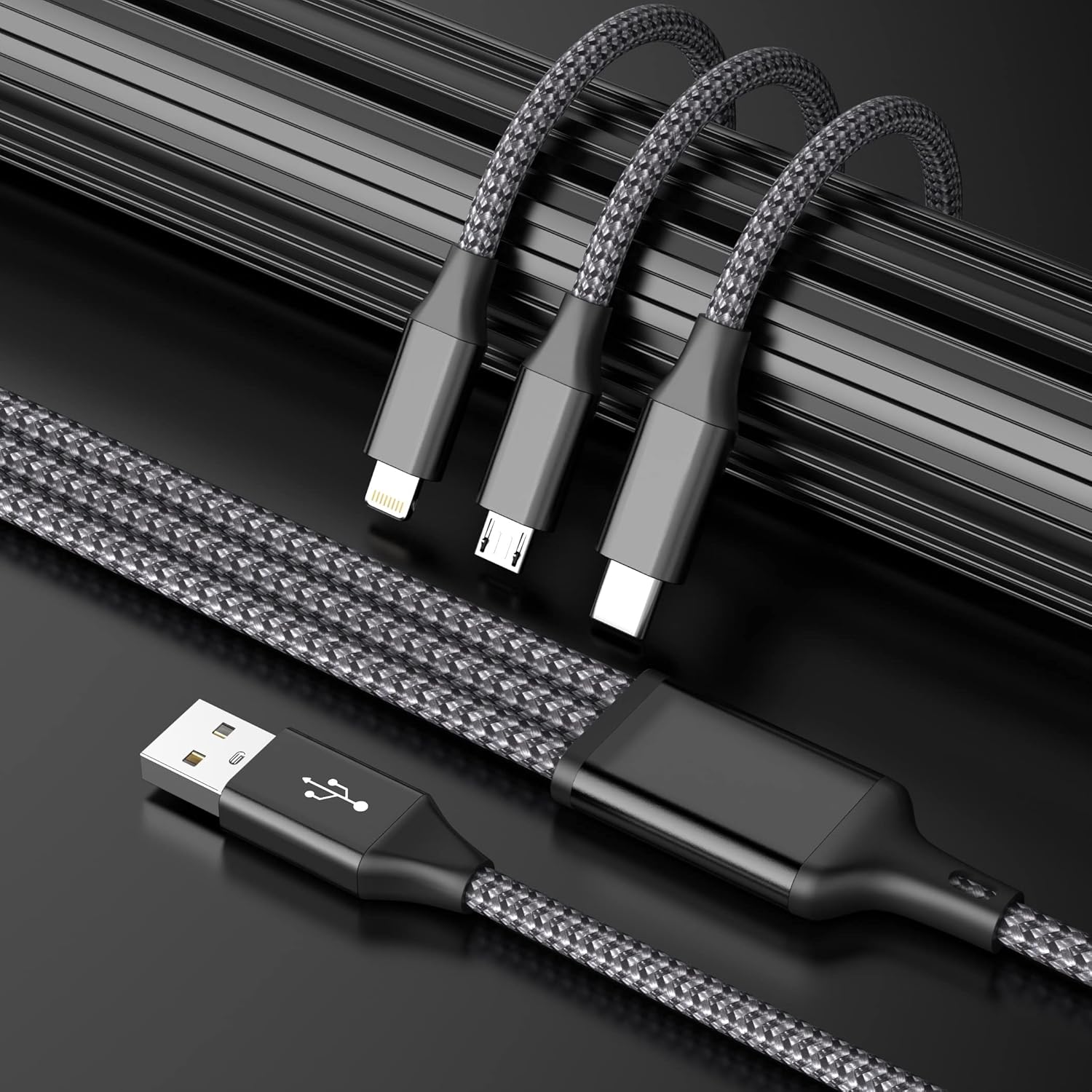 Detalle 2 de IDISON Multi Charging Cable 4FT 3-in-1