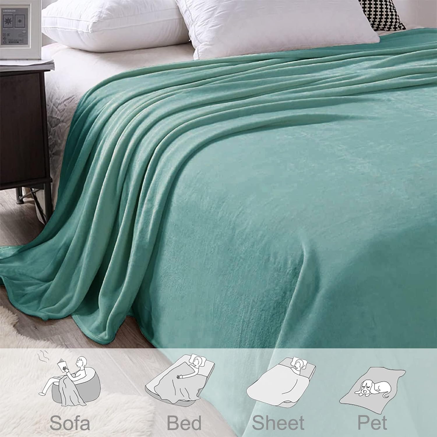 Thumbnail 4 de Mezcla Fleece Blanket Queen Size 230x230 CM