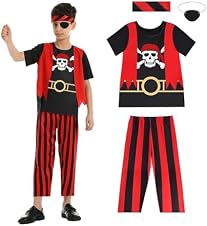 Detalle de Costume pirata bimbi Aomig 4 pezzi