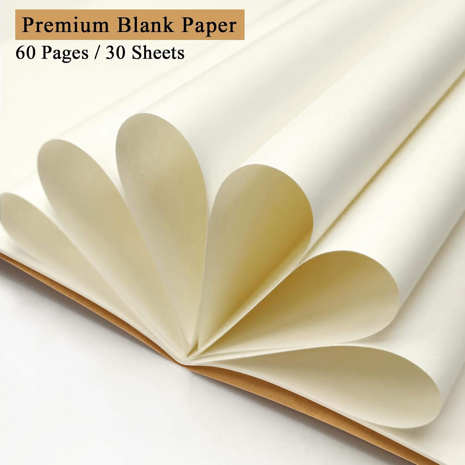 Thumbnail 3 de DWIYITTN A5 Blank Notebooks, 24-Pack Kraft Journals with 60 Pages