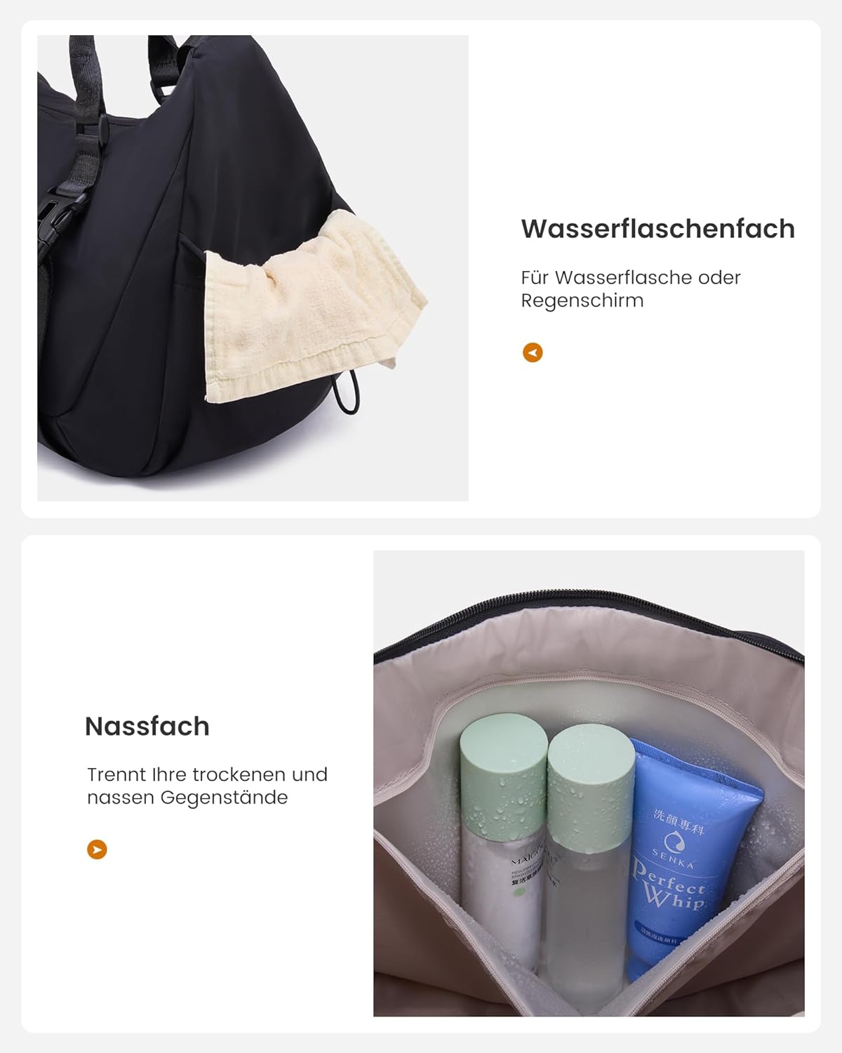 Thumbnail 3 de LOVEVOOK Sporttasche für Damen & Herren – Gym Bag mit Schuhfach, Befestigung für Yogamatte und Weekender-Option