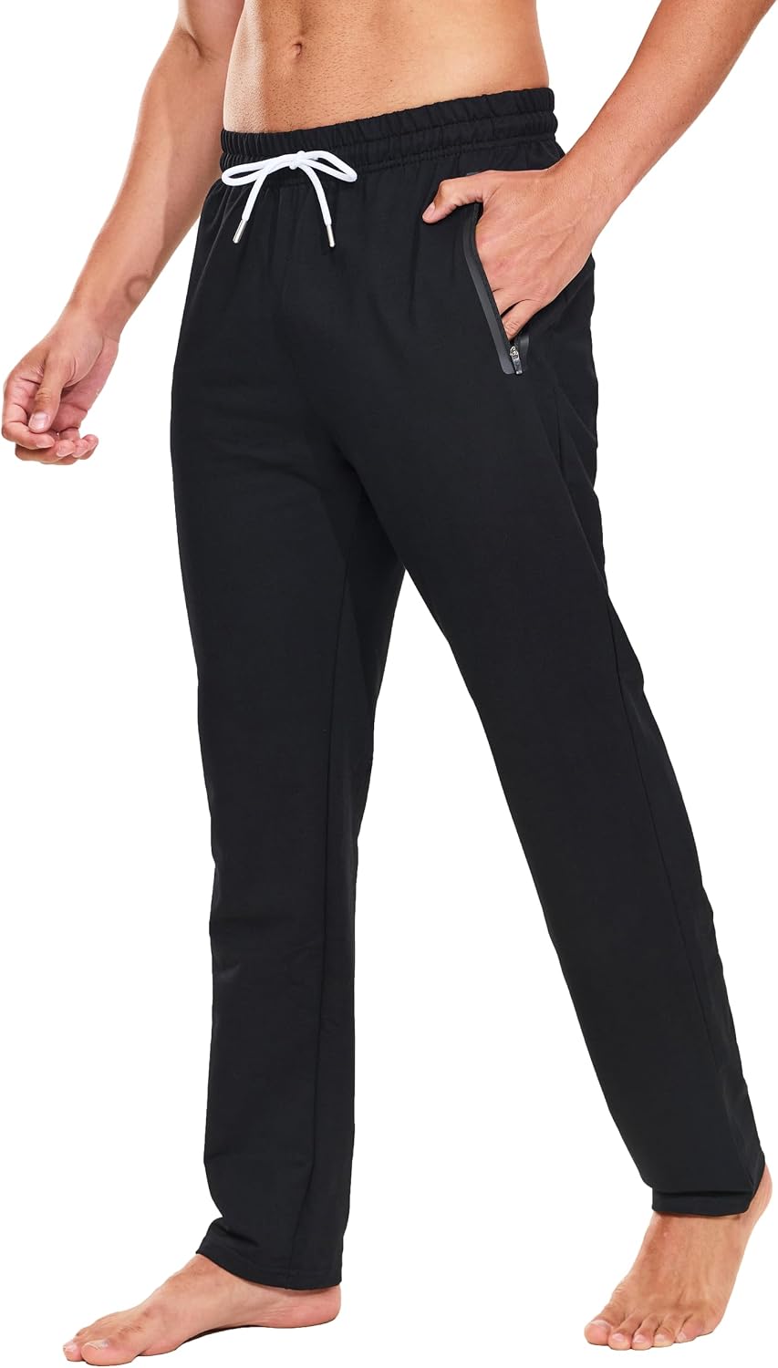 Thumbnail 6 de HCSS Pantaloni Tuta Uomo Sportivi con Elastico in Vita e Tasche Zip – Schwarz-L