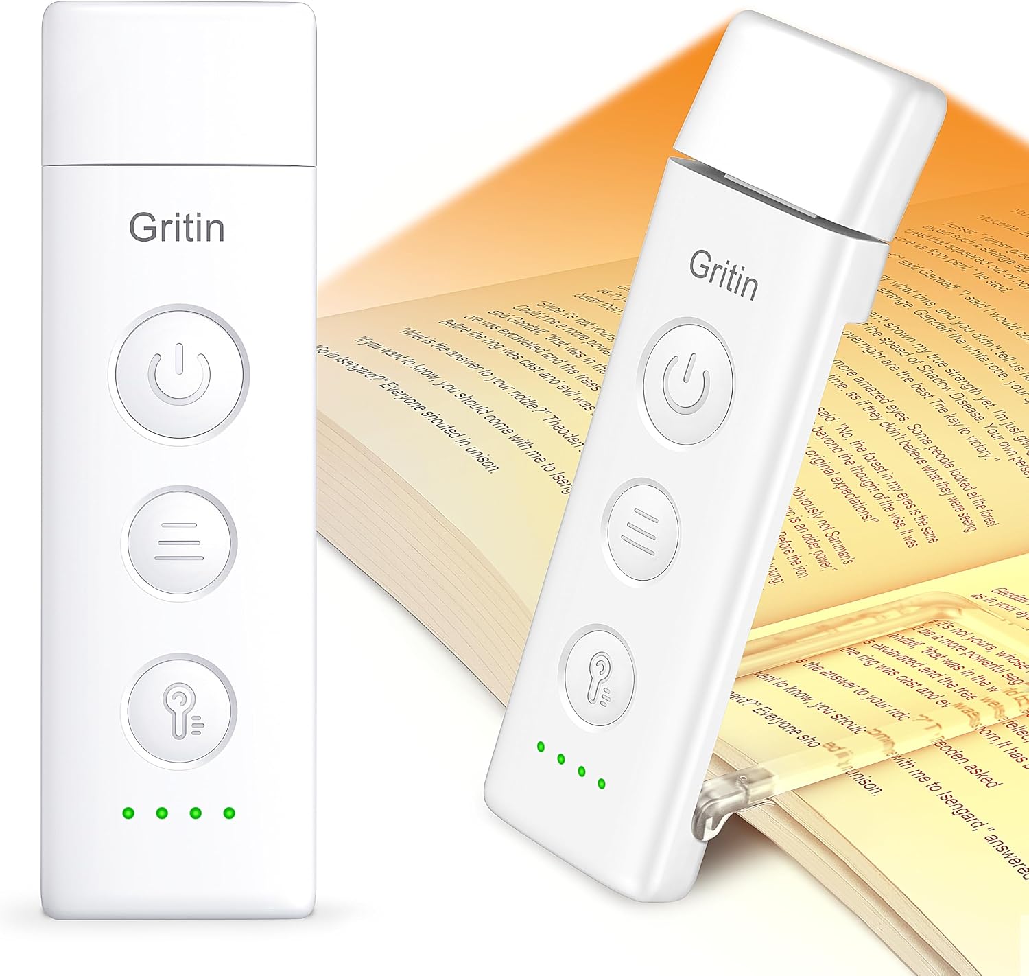 Detalle de Gritin G1310 – lampka do czytania z klipsem, USB-C, 3 barwy światła