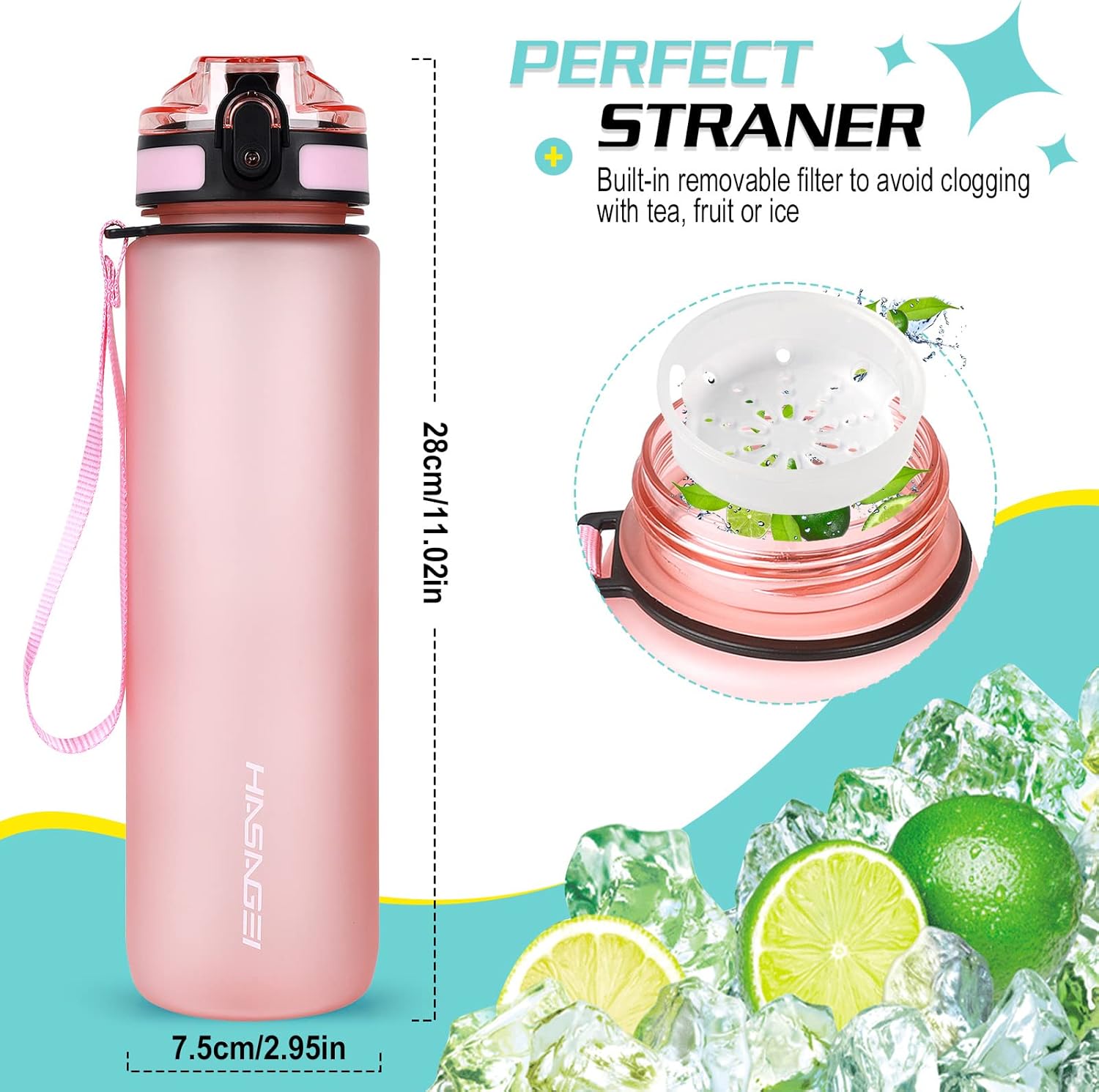 Detalle 2 de Sports Trinkflasche 1 l BPA-frei aus Tritan