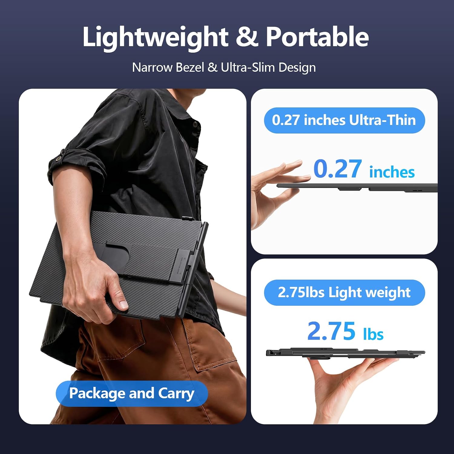 Thumbnail 6 de Wixzet Laptop Screen Extender, 15.6-Inch FHD Monitor