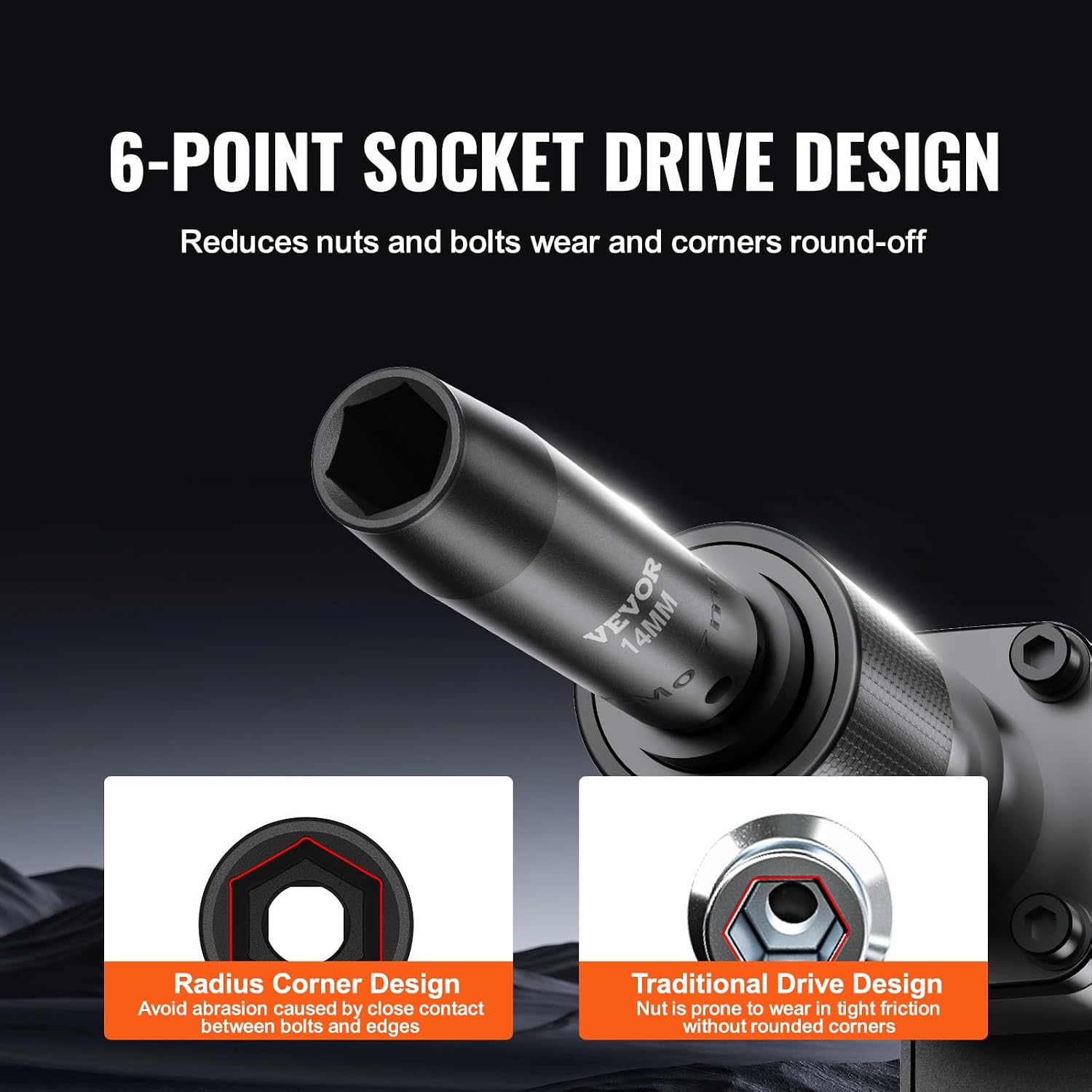 Thumbnail 3 de VEVOR Impact Socket Set 48-Piece, 3/8" Drive