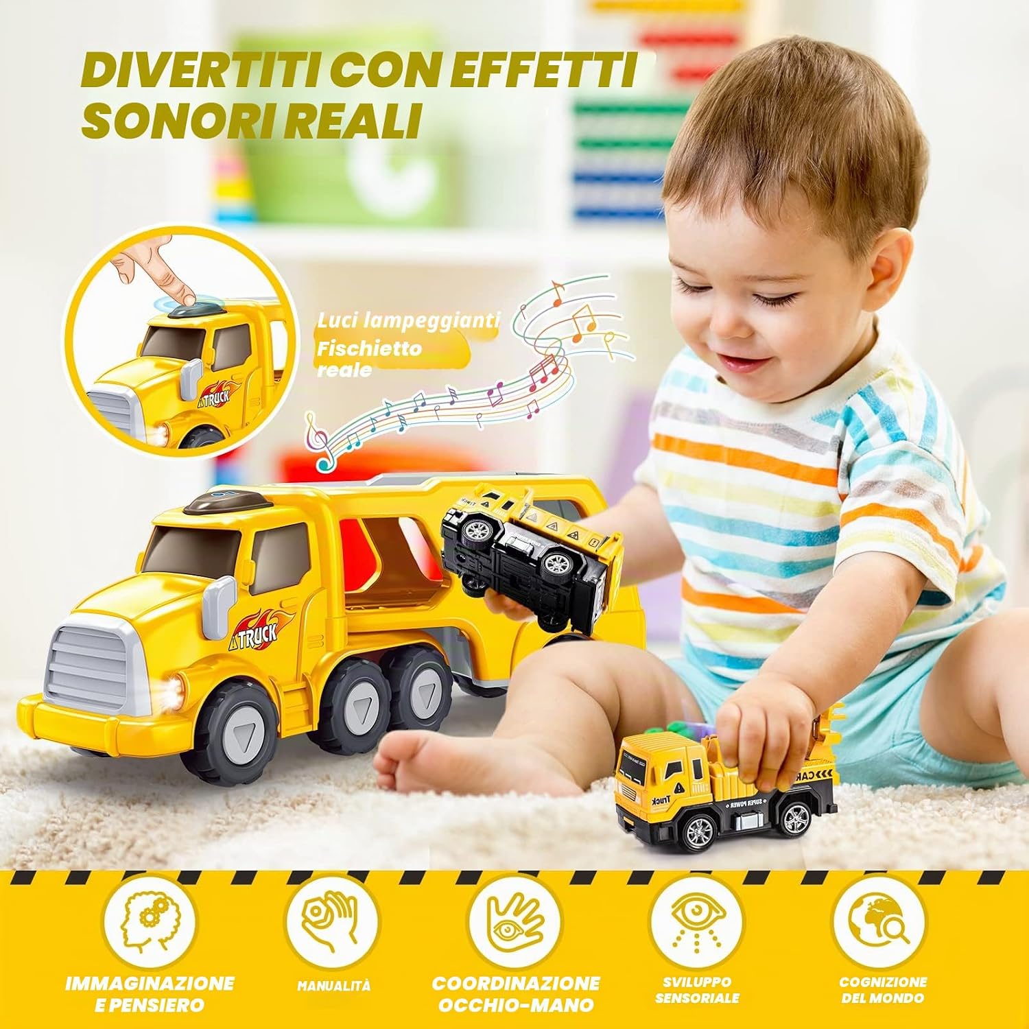 Thumbnail 1 de EUCOCO Camion Giocattolo 5 in 1 per bambini 1-6 anni