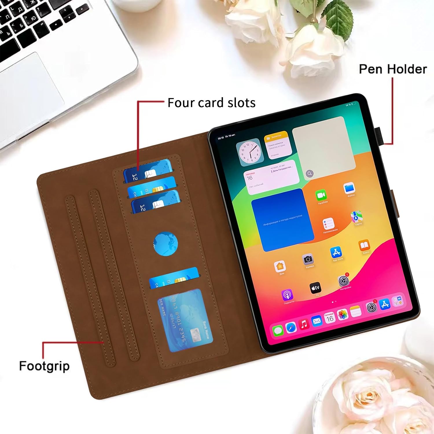 Detalle de Cicili Flip Case Hülle für Samsung Galaxy Tab A11 Plus (2025) / A9 Plus (2023) – 11 Zoll