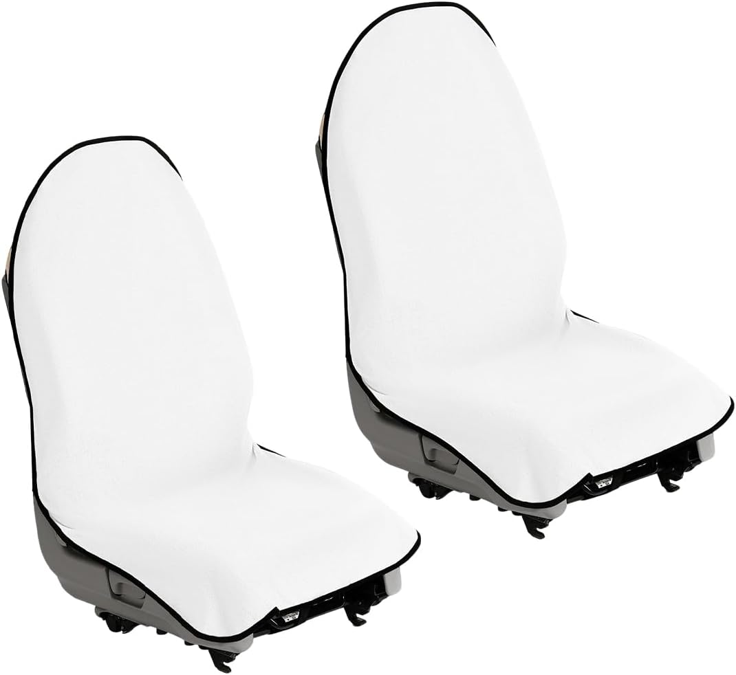 Thumbnail 6 de Mandark 2-Piece Green Terry Cloth Front Seat Covers, Waterproof and Washable