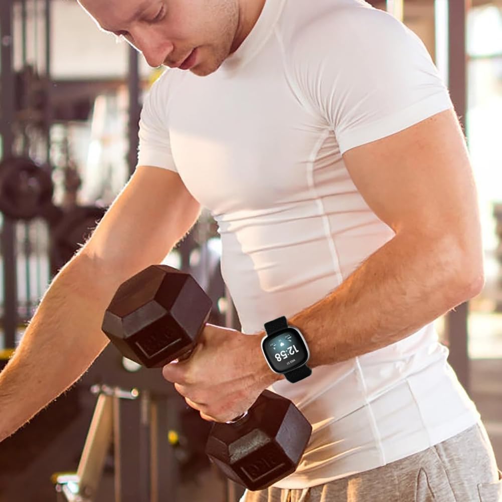 Detalle 2 de OFFCUP elastyczny pasek nylonowy do Fitbit Versa 3/4 i Sense/Sense 2