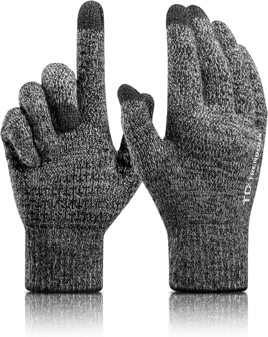 Detalle de TRENDOUX Merino Wool Winter Gloves, Touchscreen