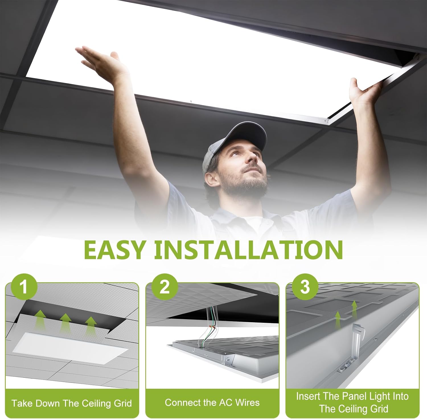 Detalle de YXL LED flat panel light 1x4