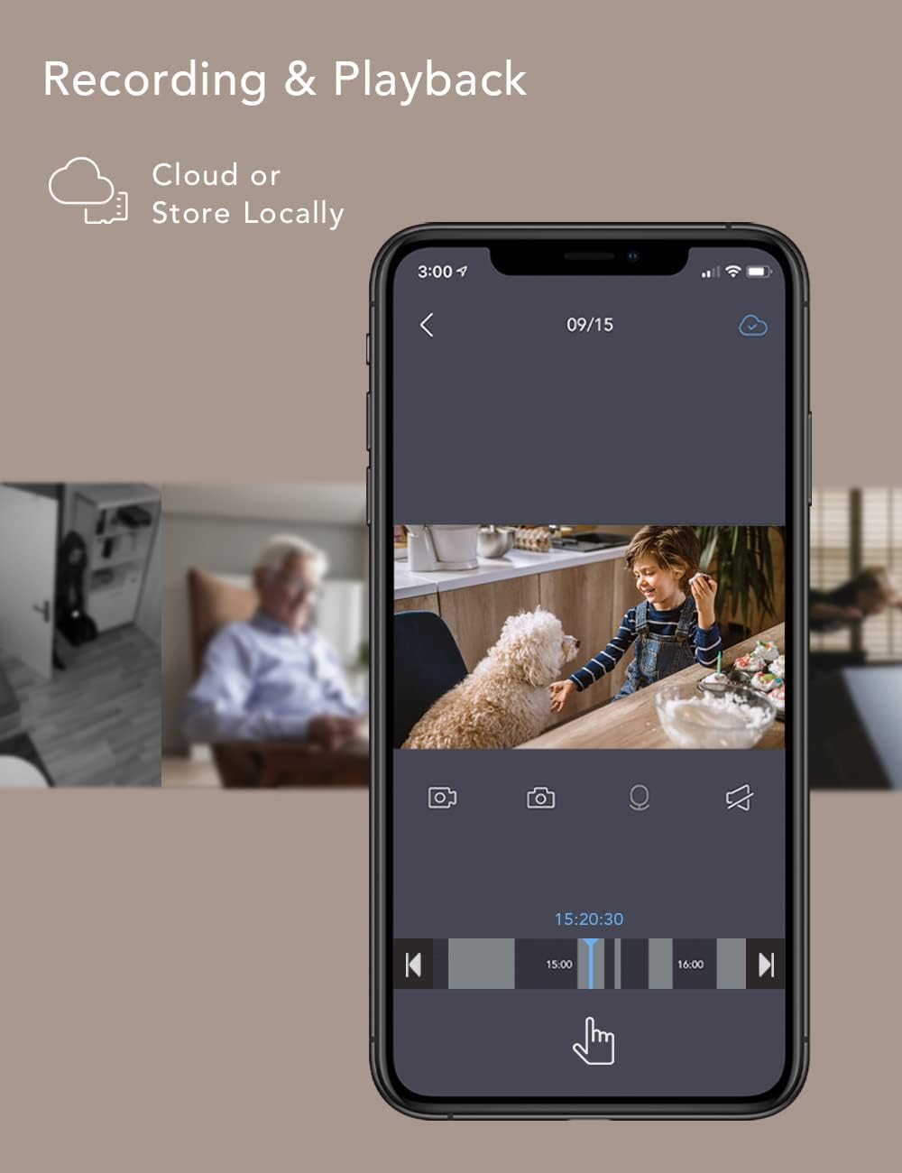 Thumbnail 4 de nooie Baby Monitor WiFi Monitor with 2K Night Vision, 360° tracking and Alexa support