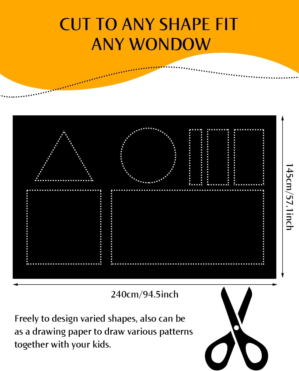 Detalle 2 de AICOYA AI-013 Blackout Blind, 240 x 145cm, Cut-to-Size with Thermal Insulation