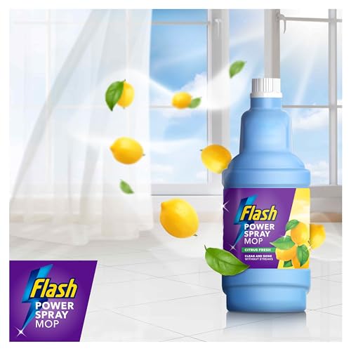 Detalle de Flash Power Spray Mop Floor Cleaner Liquid Citrus 4x1.25L