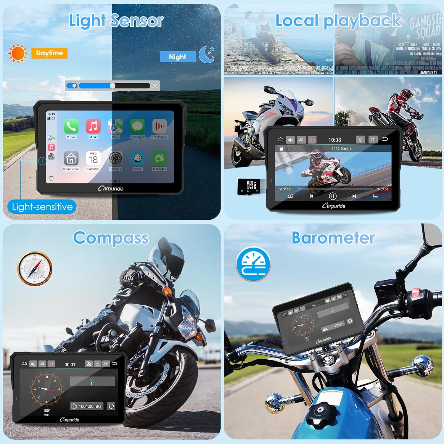 Thumbnail 6 de Carpuride W702S PRO Motorcycle GPS