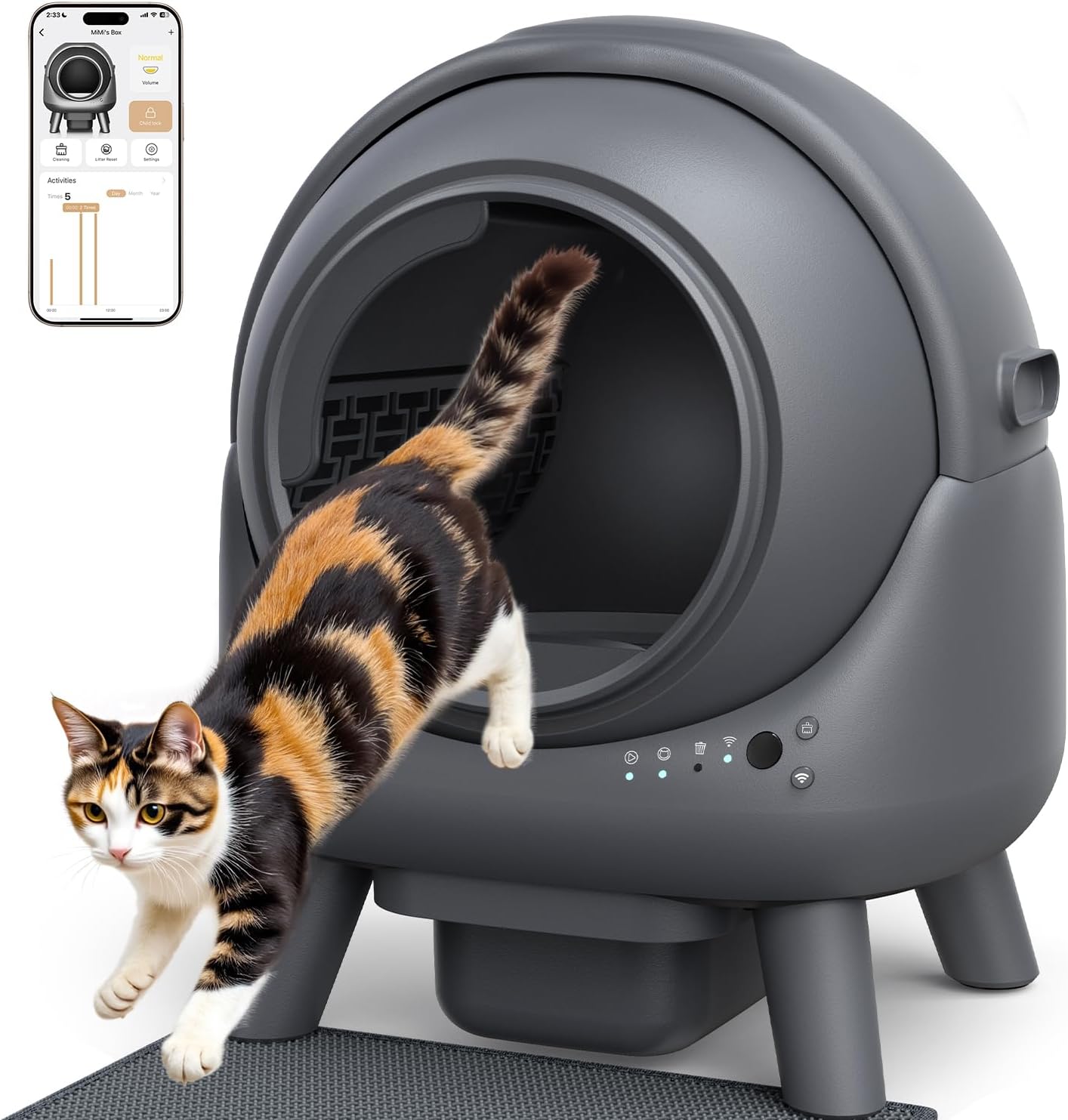 Detalle de FEELNEEDY 65L Automatic LitterBox for Multi-cats