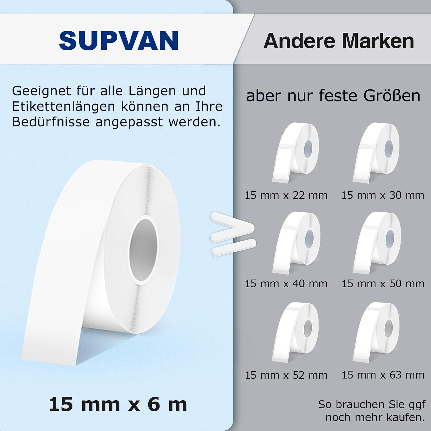 Thumbnail 4 de SUPVAN E10 Etikettendrucker für wasserdichte Etiketten 15 mm x 6 m
